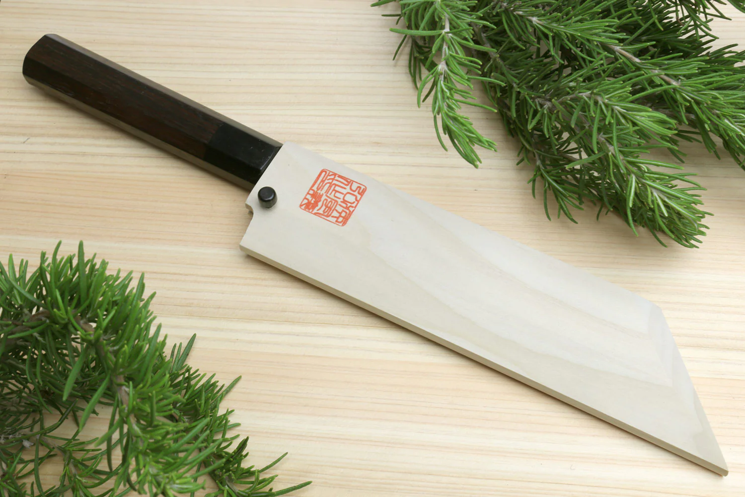 Yoshihiro Ginsan Semi-stainless Kenmuki Single Edged Vegetable Knife - Image 7
