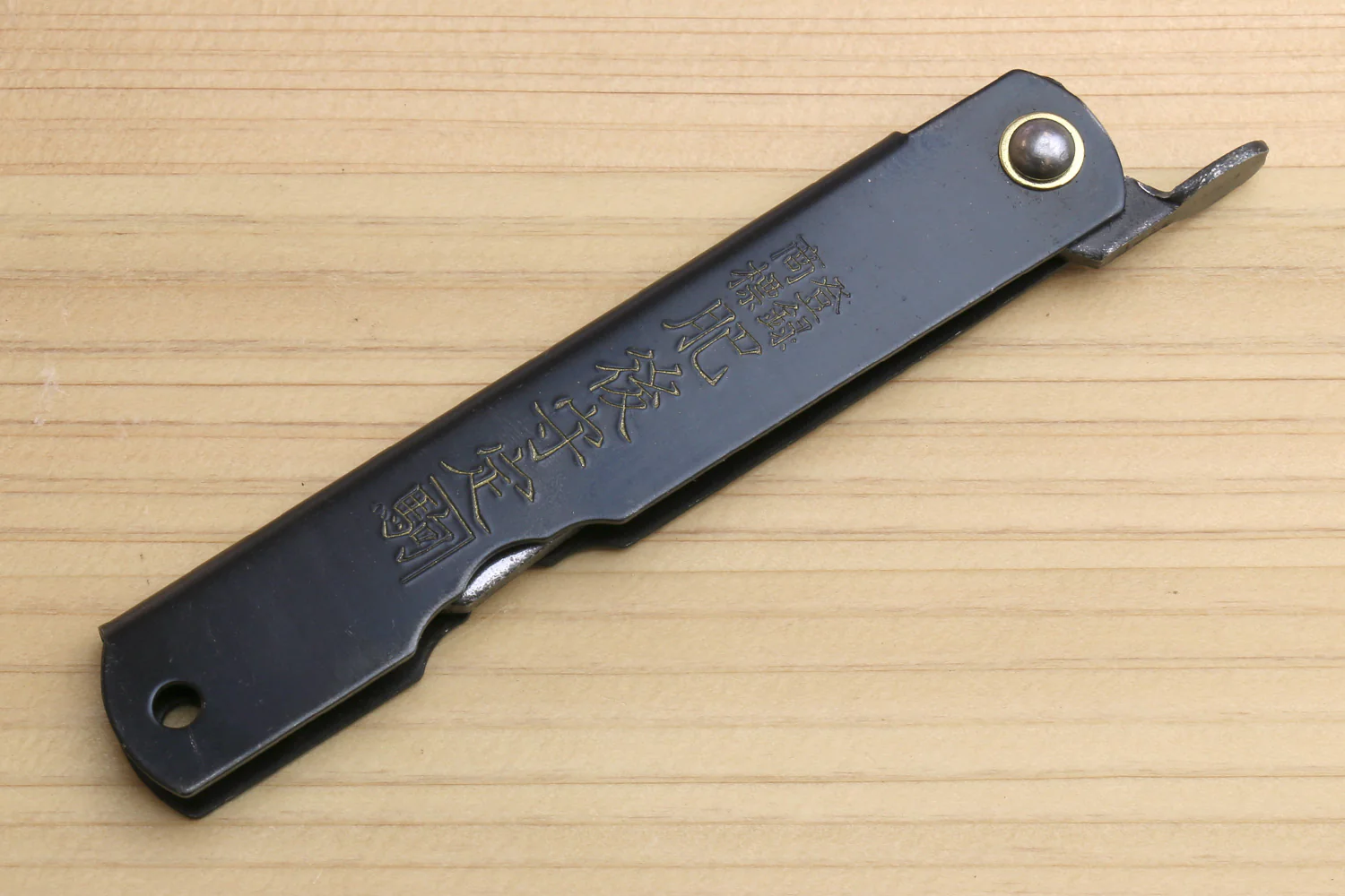Japanese High Carbon SK-Steel Stainless Clad Kiridashi Pocket Knife - Image 4