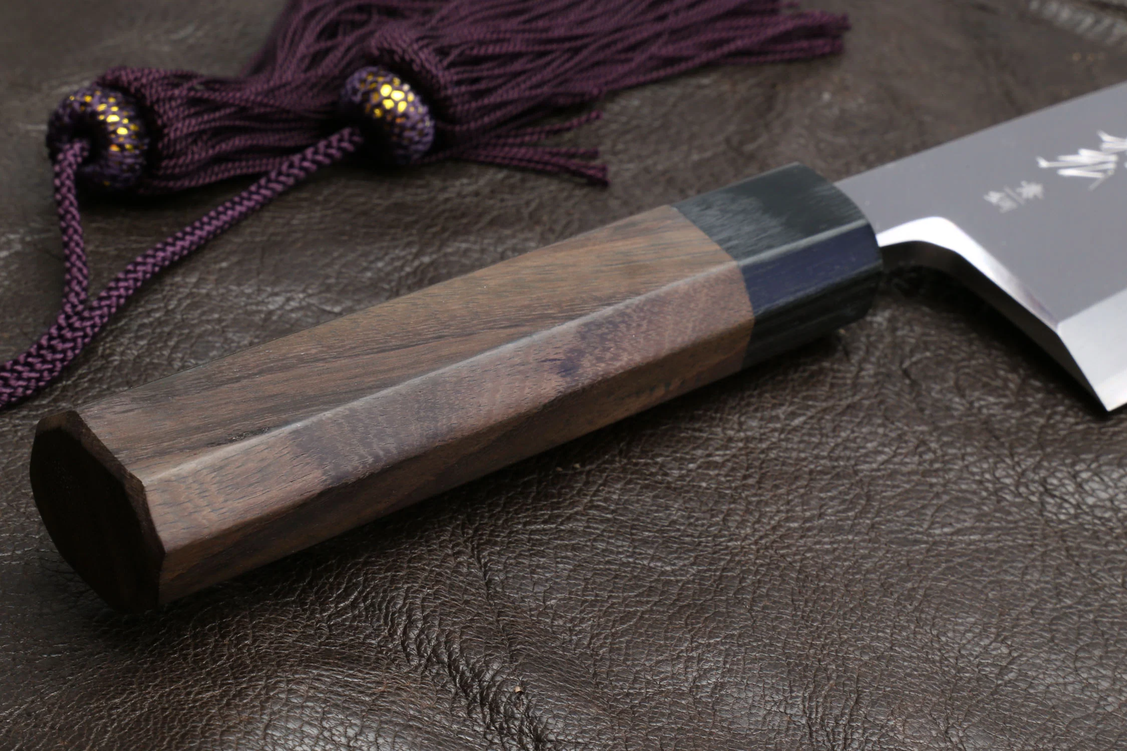 Yoshihiro Aonamiuchi Blue Steel #1 Deba Japanese Fillet Knife Shitan Handle - Image 7