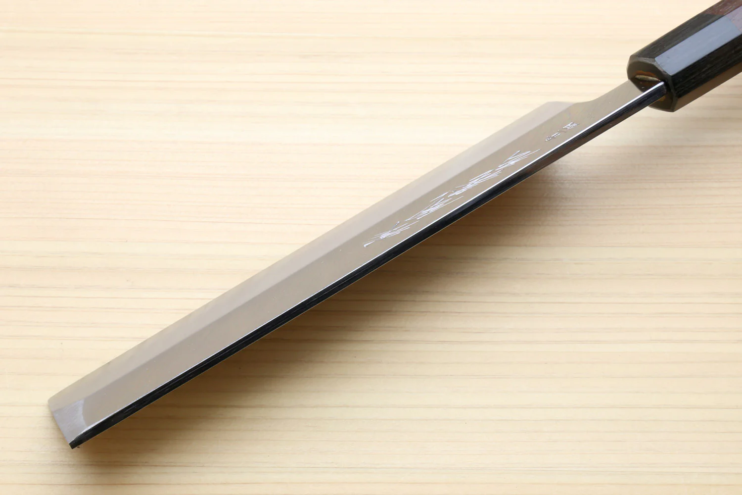 Yoshihiro Aonamiuchi Blue Steel Edo Usuba Japanese Vegetable Knife Shitan Rosewood - Image 6