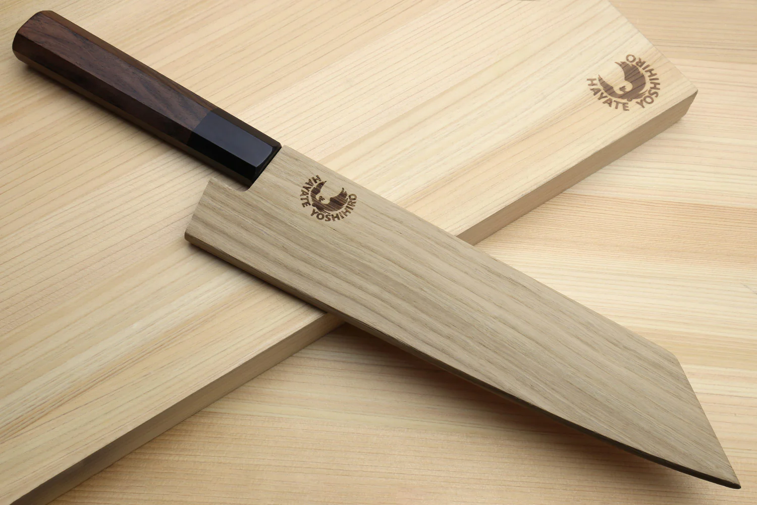 Yoshihiro AUS10 Ice Hardened Stainless Steel Kiritsuke Japanese Chef Knife Rosewood Handle - Image 8