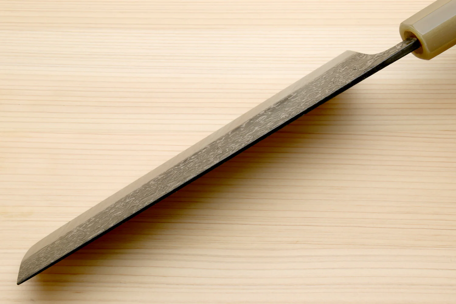 Yoshihiro Black-Forged High Performance SLD Damascus Steel Masashi Nakiri Vegetable knife Ironwood Handle - Image 7