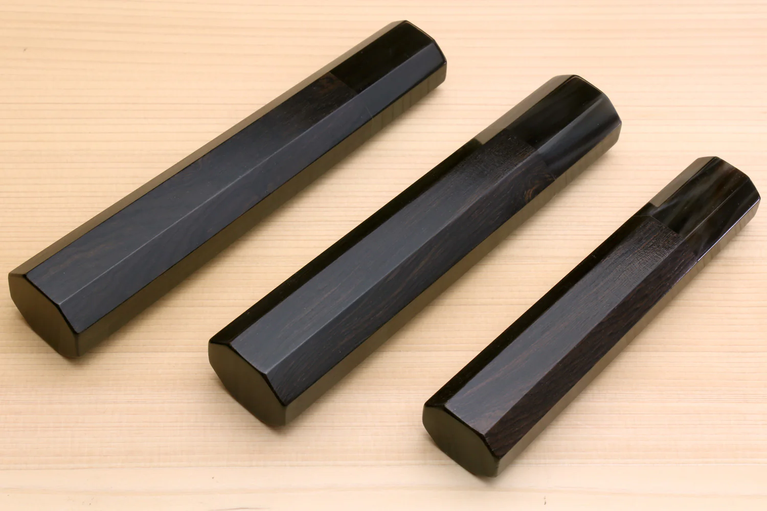 Yoshihiro Ebony Handle with Water Buffalo Horn Bolster for Yanagi Knife - Image 4