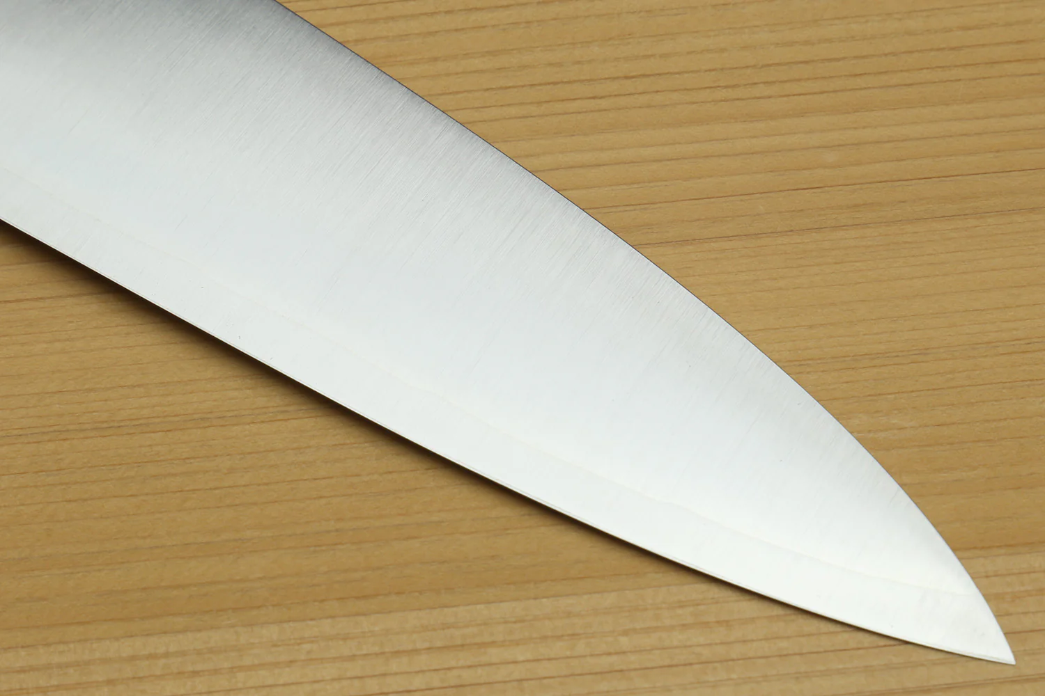 Yoshihiro HAP40 High Speed Stainless Steel Gyuto Chefs Knife Ocean Blue Handle with Alternative Ivory Bolster - Image 5