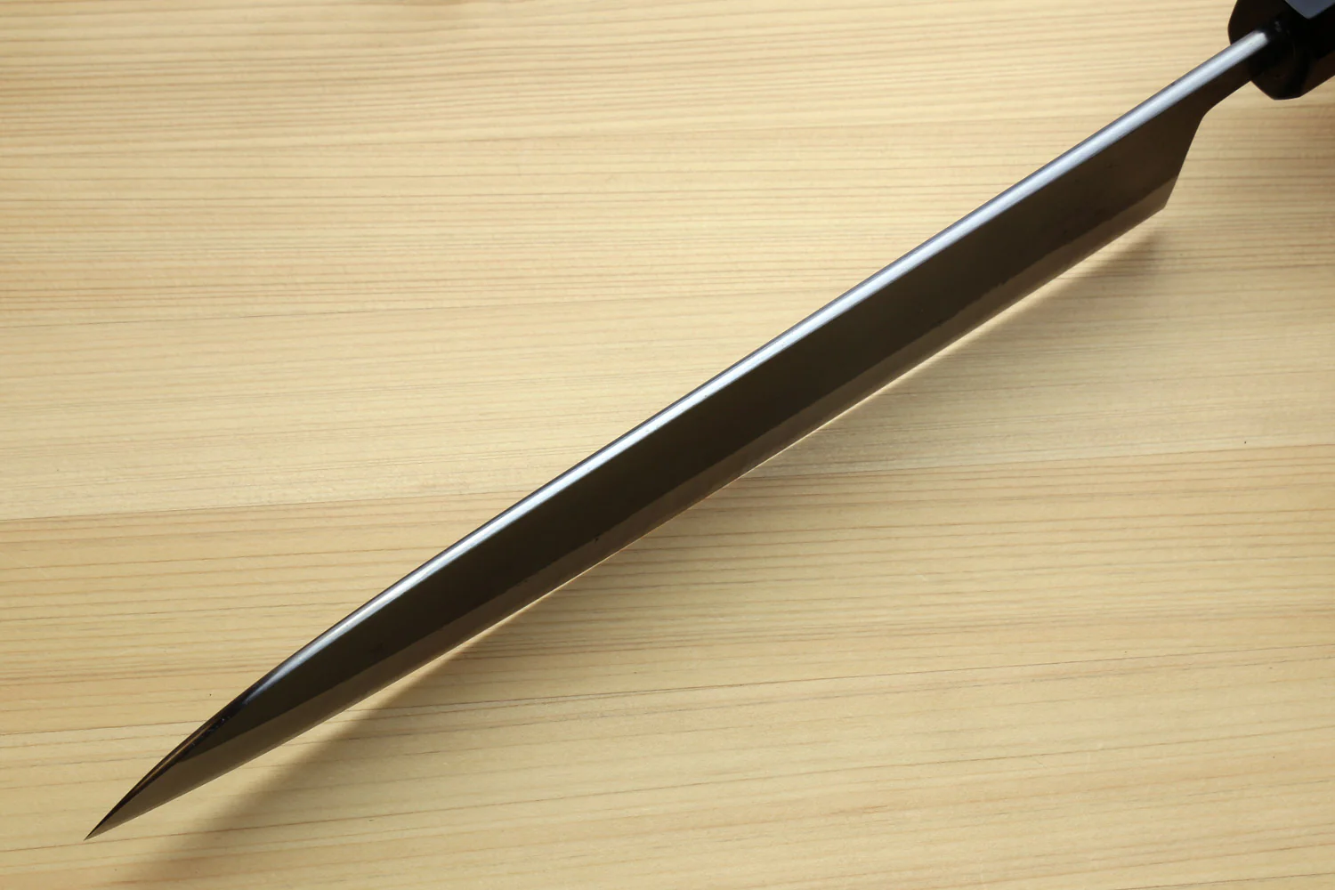 Yoshihiro High Carbon Blue Steel #2 Kurouchi Gyuto Japanese Multipurpose Knife with Kaede Handle - Image 7