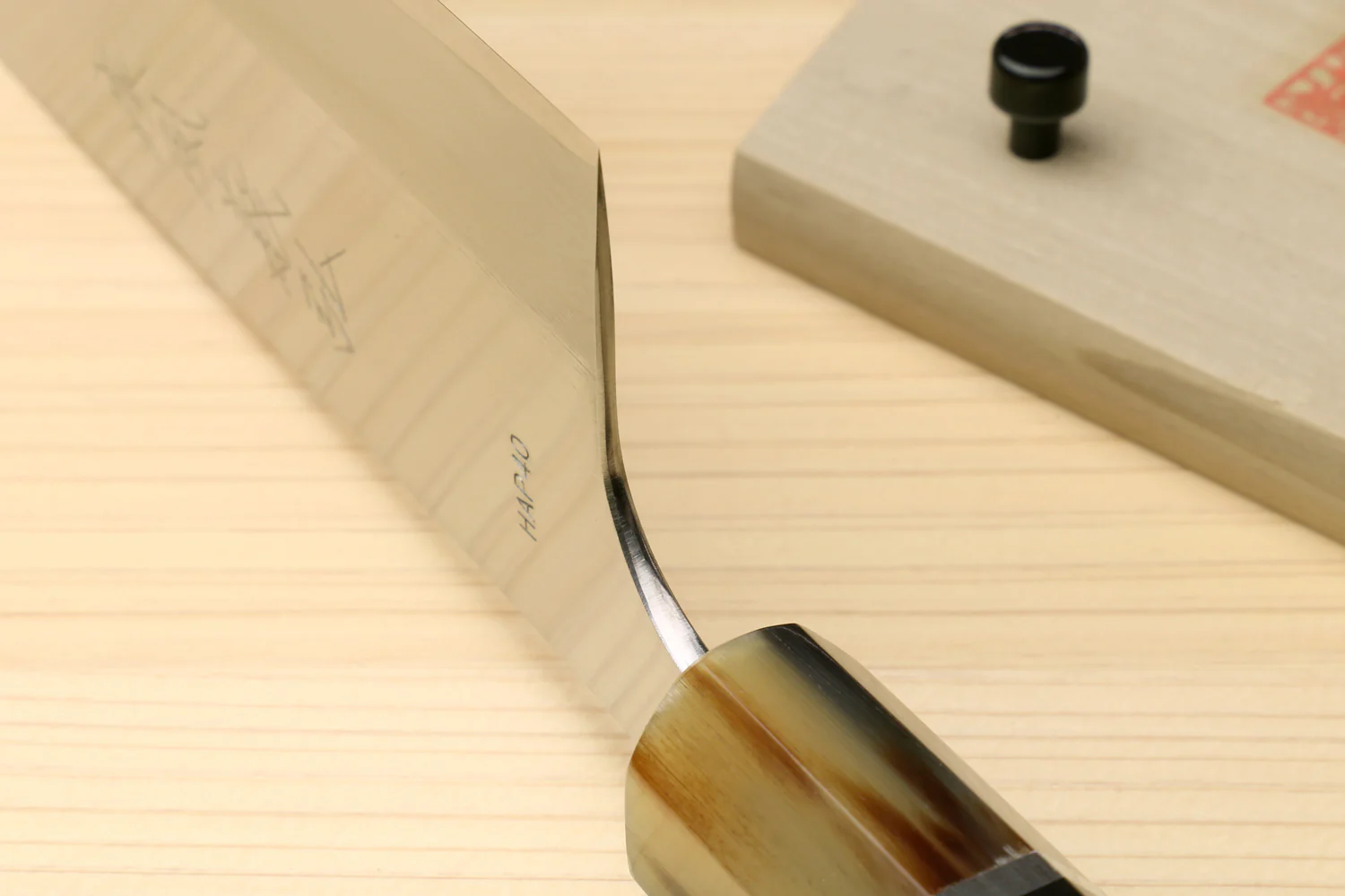 Yoshihiro High Speed Steel HAP40 3-Set with Octagonal Ebony Wood Handles with Triple Ring - Image 6