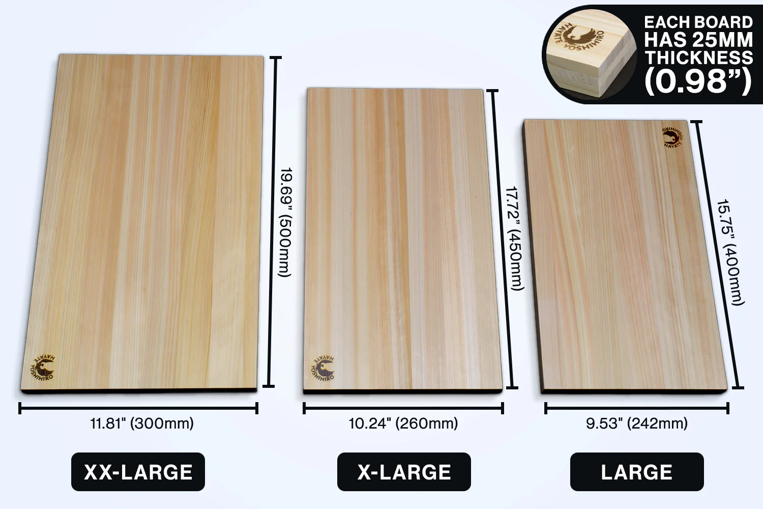 Yoshihiro Hinoki Japanese Cypress Cutting Board Anti-Twist Core - Image 8