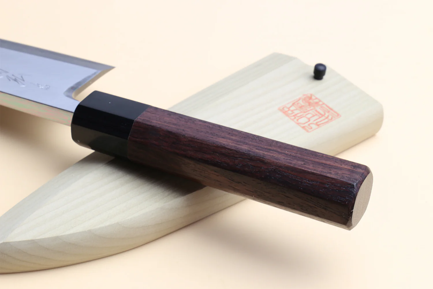 Yoshihiro Hongasumi Blue Steel Deba fish fillet Chef knife Shitan handle - Image 5