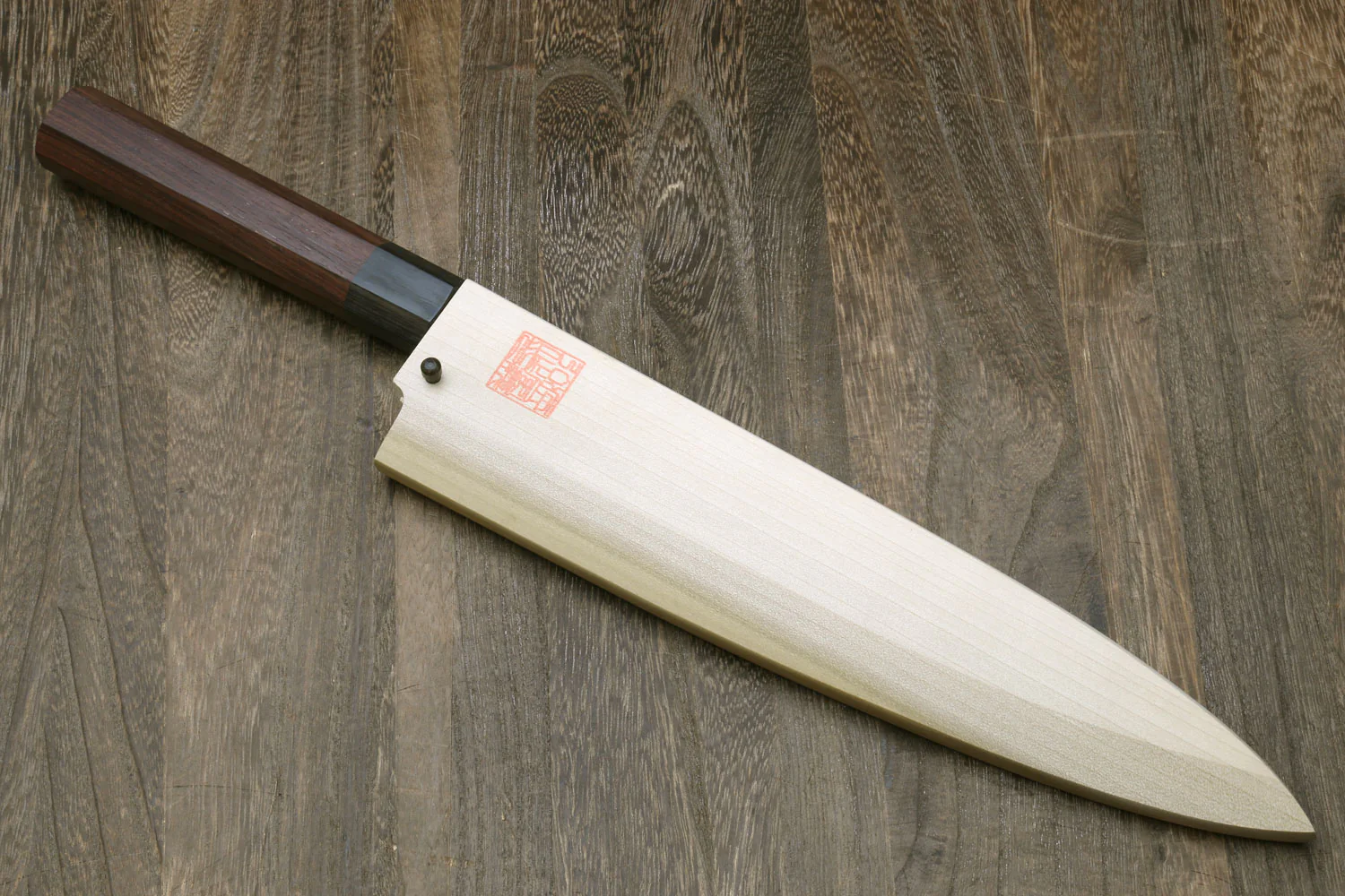 Yoshihiro Hongasumi Blue Steel Mioroshi Filet Sushi Sashimi Japanese Chef Knife with Rosewood Handle - Image 8