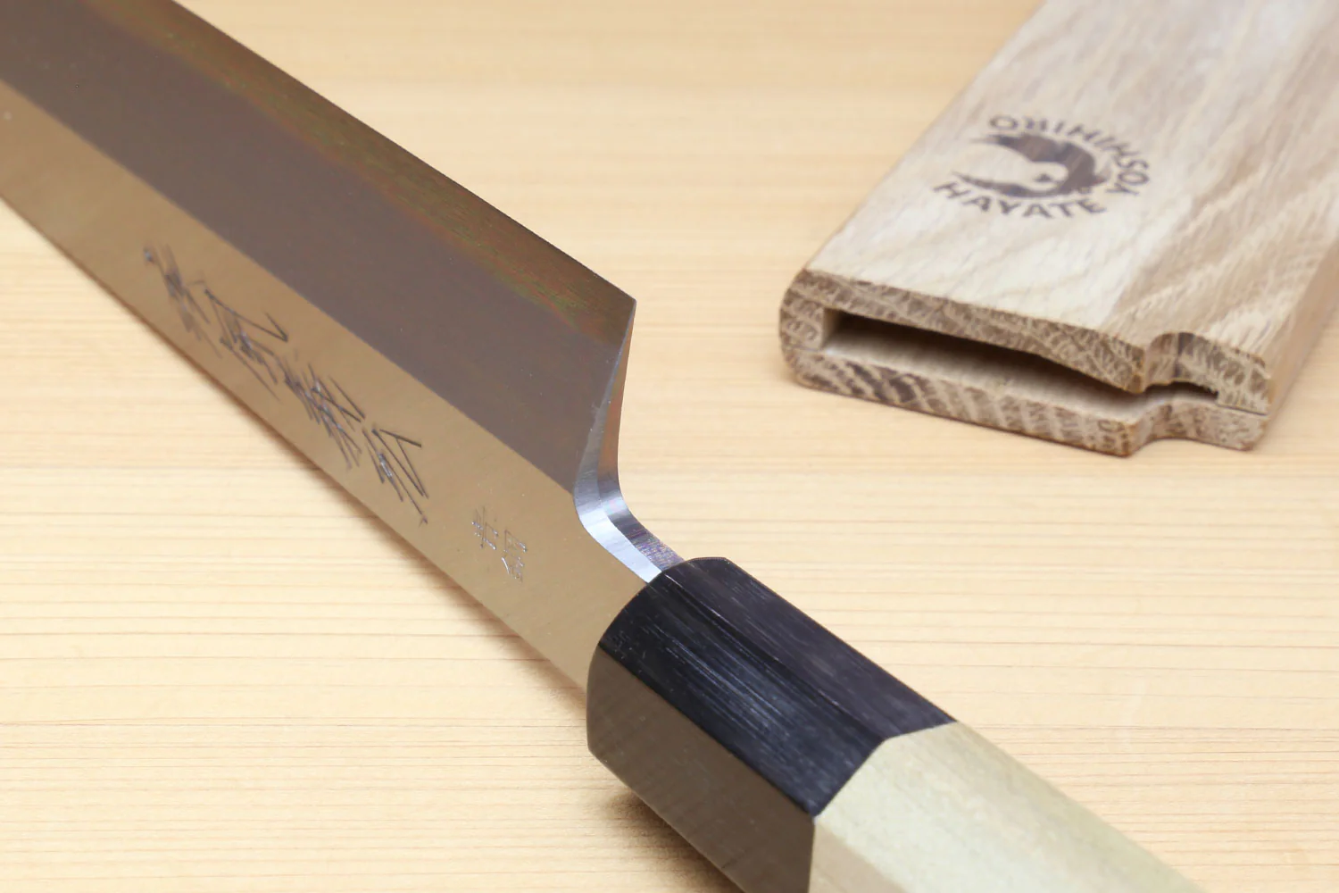 Yoshihiro Hongasumi Blue Steel Yanagi Sushi Sashimi Japanese Knife Magnolia Handle - Image 6