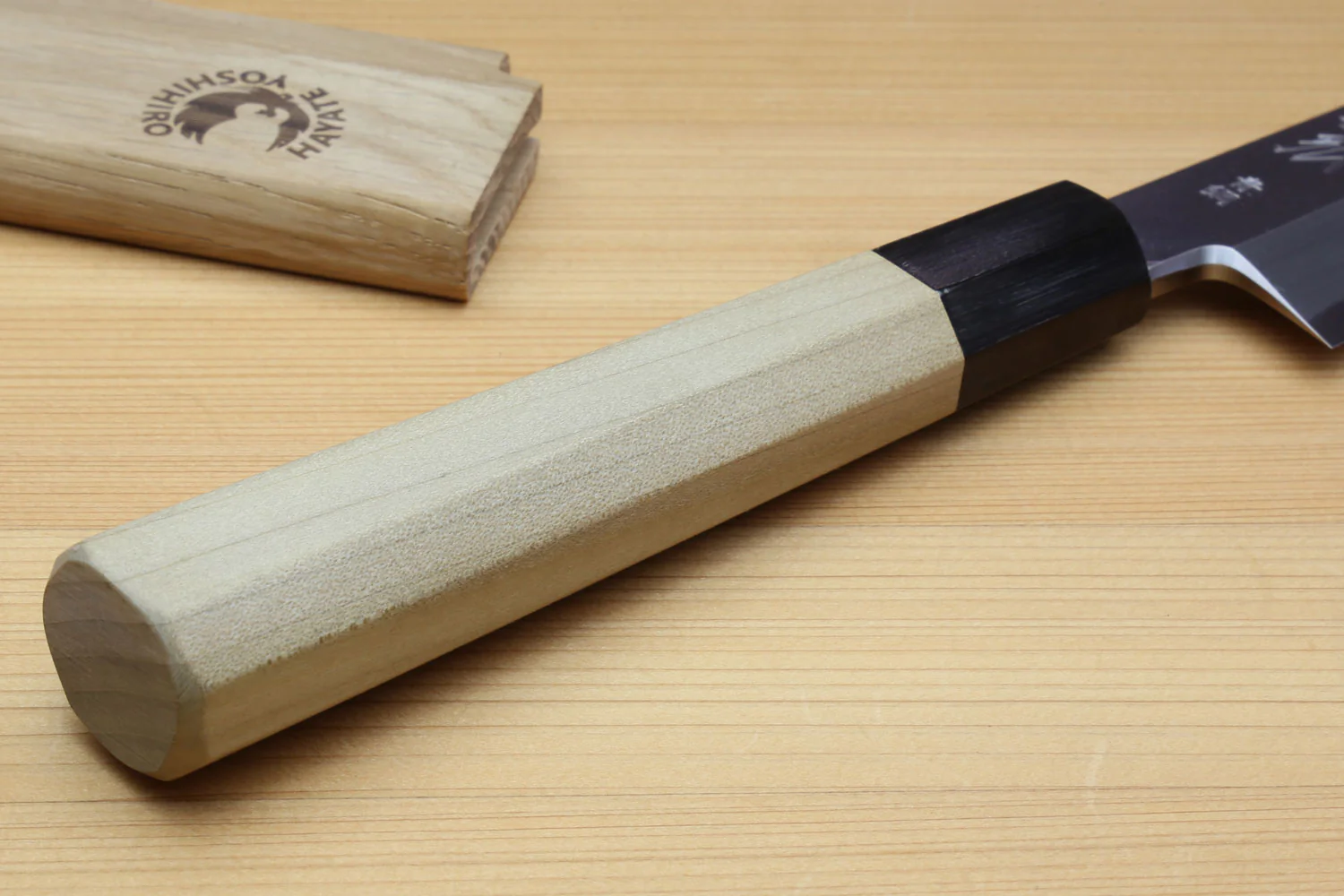Yoshihiro Hongasumi Blue Steel Yanagi Sushi Sashimi Japanese Knife Magnolia Handle - Image 8