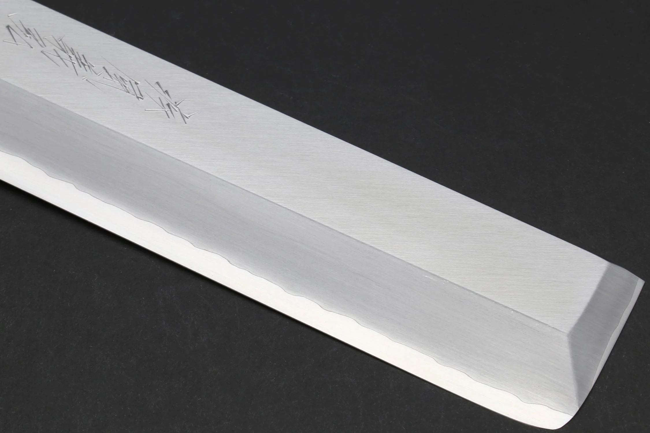 Yoshihiro Hongasumi Ginsan (Hakugin) High Carbon Stain Resistant Edo Usuba Traditional Japanese Vegetable Chopping Chef Knife Shitan Handle - Image 5