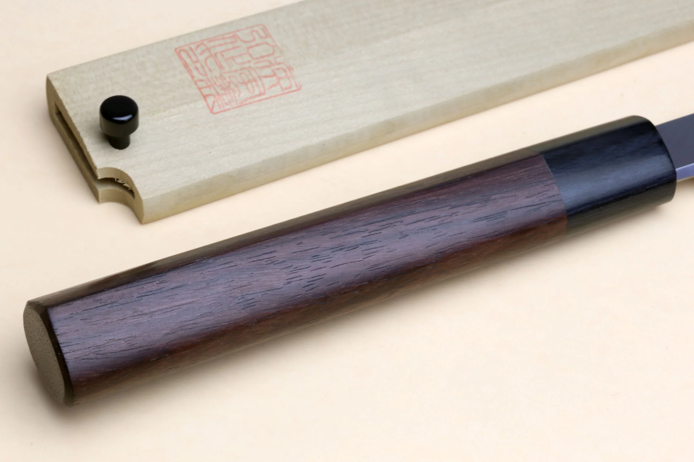 Yoshihiro Hongasumi White Steel Sakimaru Takobiki Sushi Sashimi Japanese Knife Rosewood Handle - Image 4