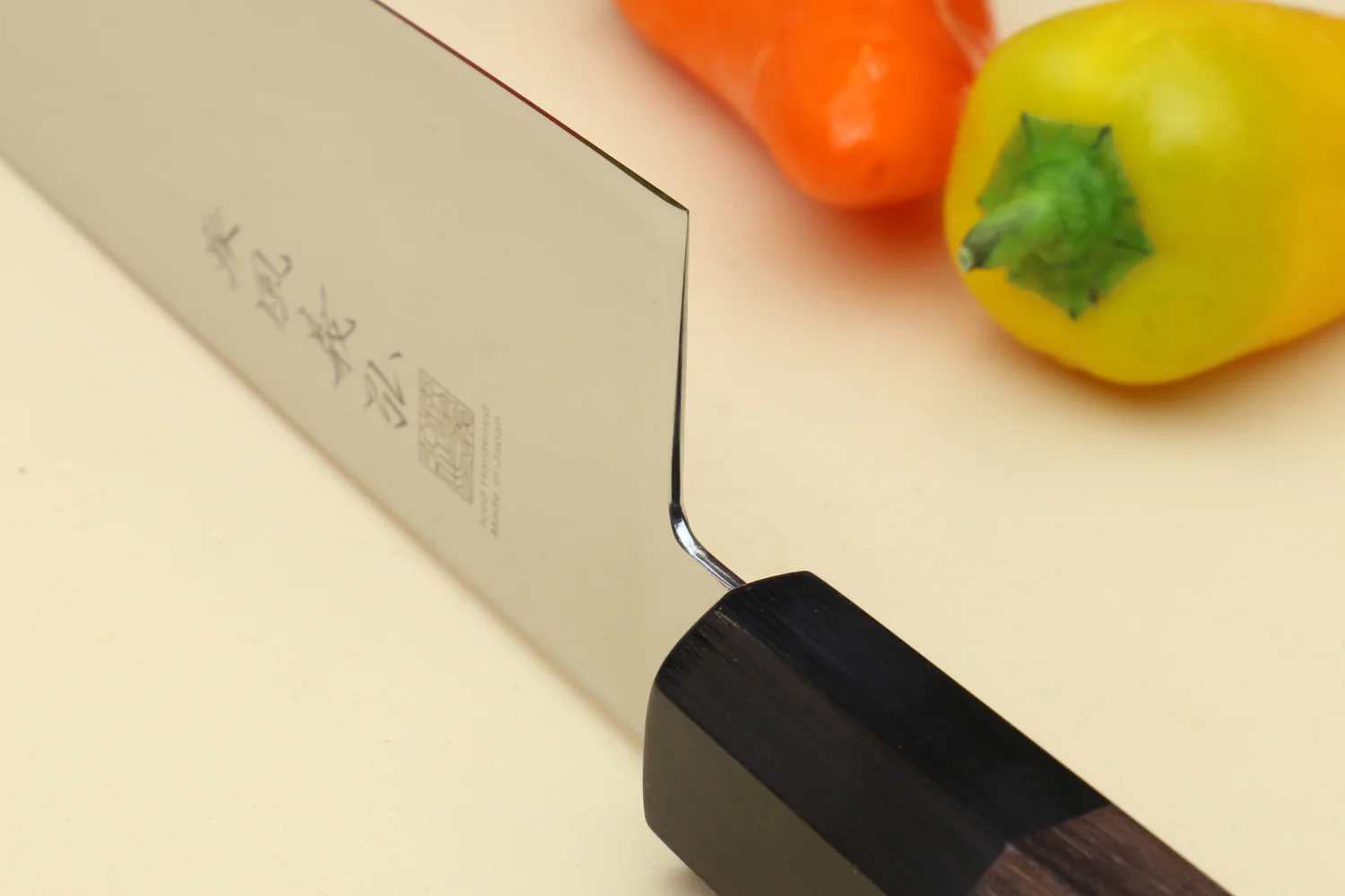 Yoshihiro AUS10 Ice Hardened Stainless Steel Gyuto Japanese Chef Knife Shitan Rosewood Handle - Image 6