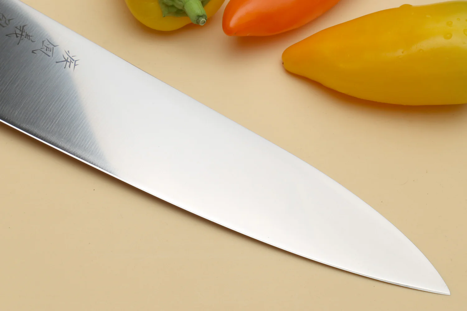 Yoshihiro AUS10 Ice Hardened Stainless Steel Gyuto Japanese Chef Knife Shitan Rosewood Handle - Image 7