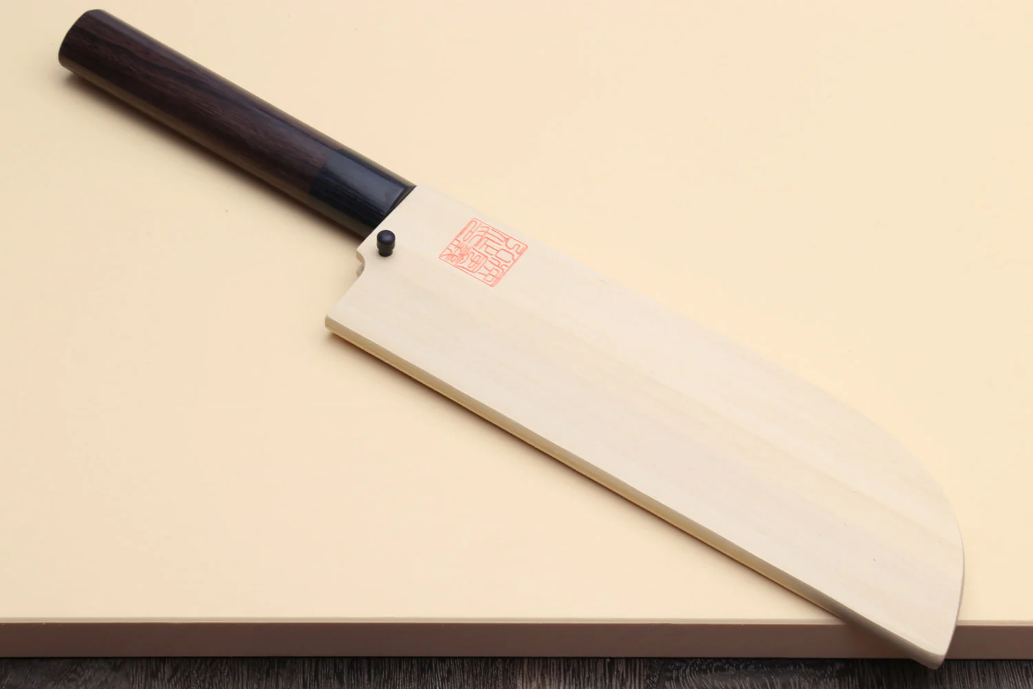 Yoshihiro Kasumi White Steel Kama Usuba Traditional Japanese Vegetable Chopping Chef Knife, Rosewood Handle - Image 5