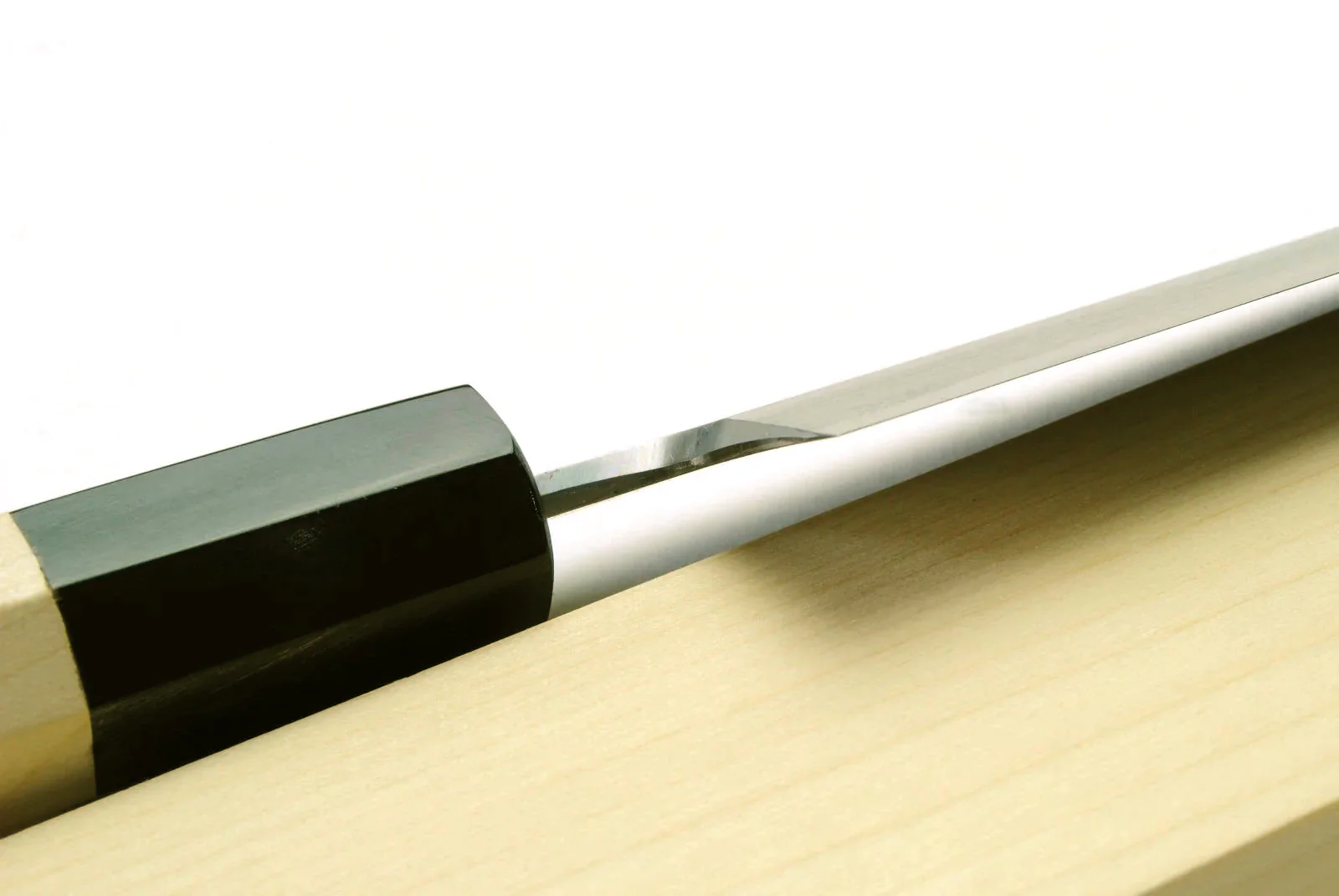 Yoshihiro Kasumi White Steel Kenmuki Vegetable Japanese Chef Knife - Image 4