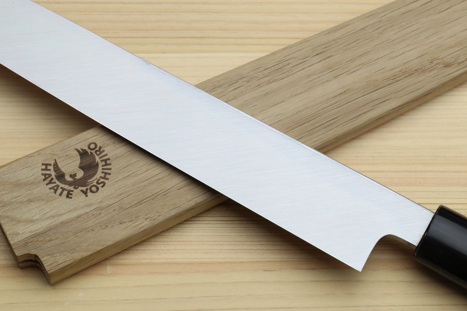 Yoshihiro Kasumi White Steel Yanagi Sushi Sashimi Japanese Knife Rosewood Handle - Image 4