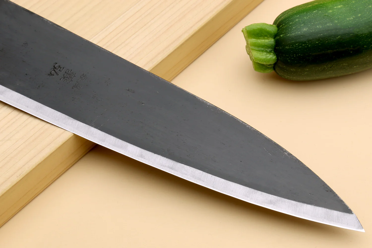 Yoshihiro Kurouchi High Carbon White Steel #2 Gyuto Japanese Chefs Knife with Camphor Handle - Image 4