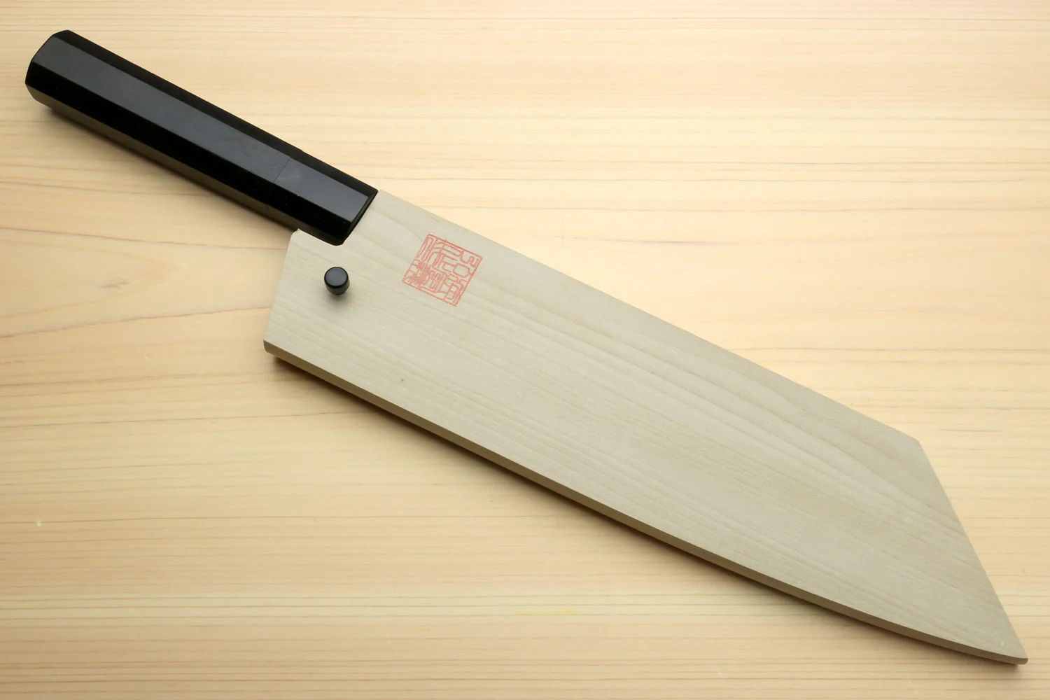 Yoshihiro Kurouchi Black-Forged Blue Steel Stainless Clad Kiritsuke Chef Knife Ebony wood Handle - Image 10