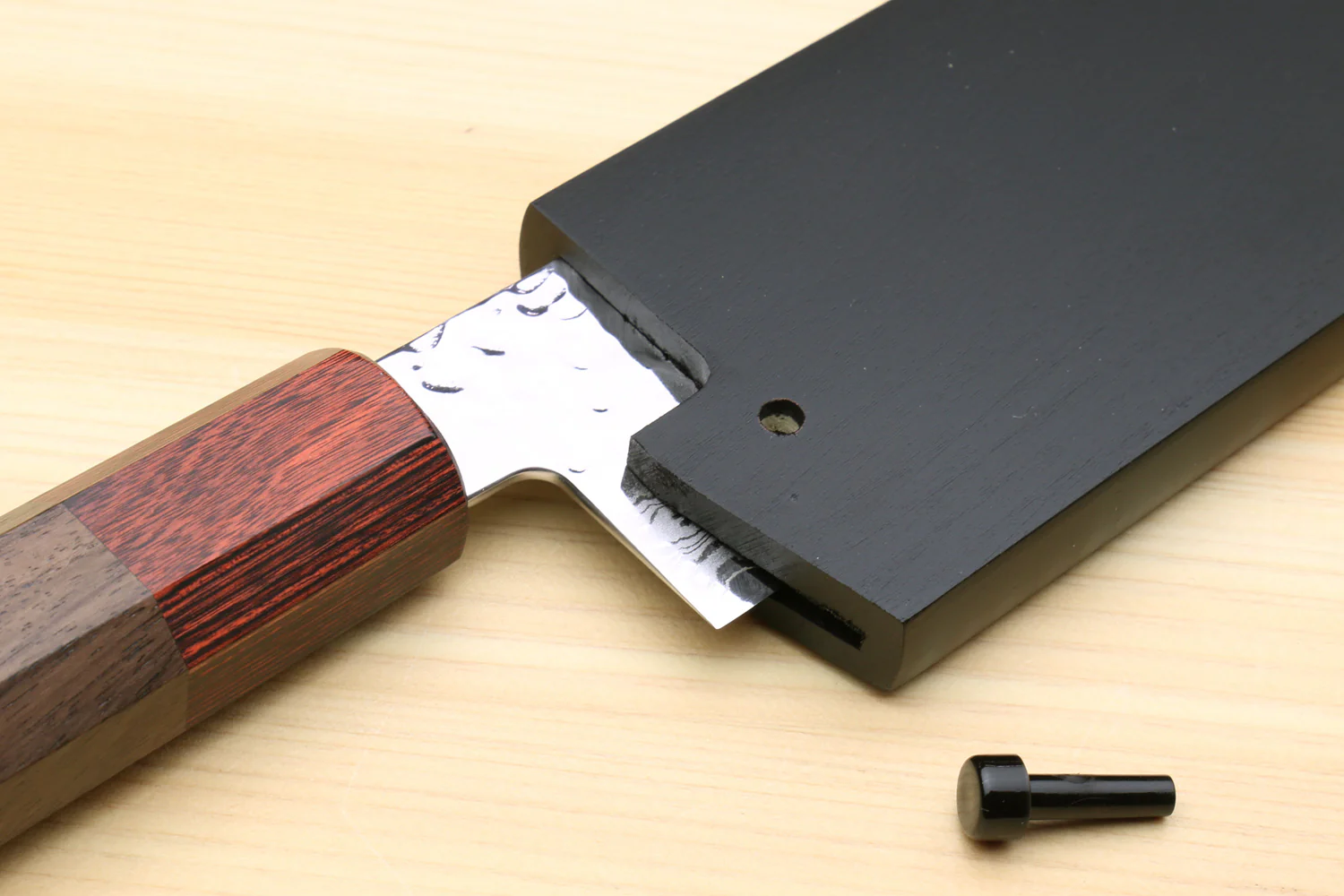 Yoshihiro Lacquered Magnolia Wooden Blade Protector Saya Cover for Gyuto Chef Knife - Image 3