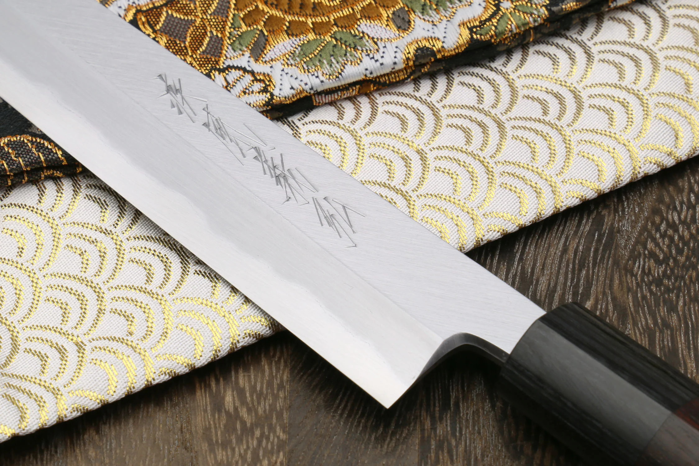 Yoshihiro Left Handed Kasumi White Steel Yanagi Sushi Sashimi Japanese Knife Shitan Handle - Image 3
