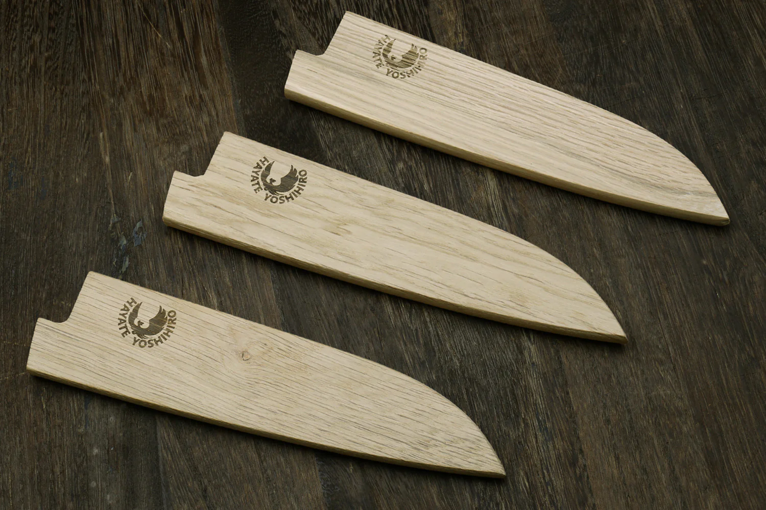 Yoshihiro Magnetic Oak Wood Saya Cover Blade Protector for Petty 6.5" (165mm) - Image 5