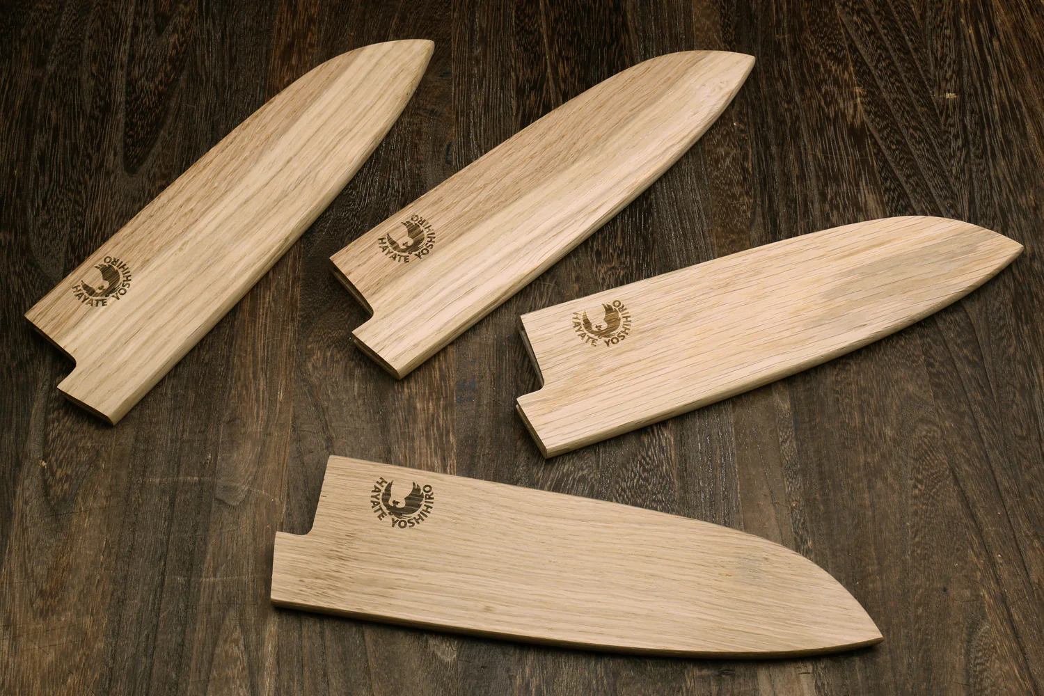 Yoshihiro Magnetic Oak Wood Saya Cover Blade Protector for Santoku - Image 3
