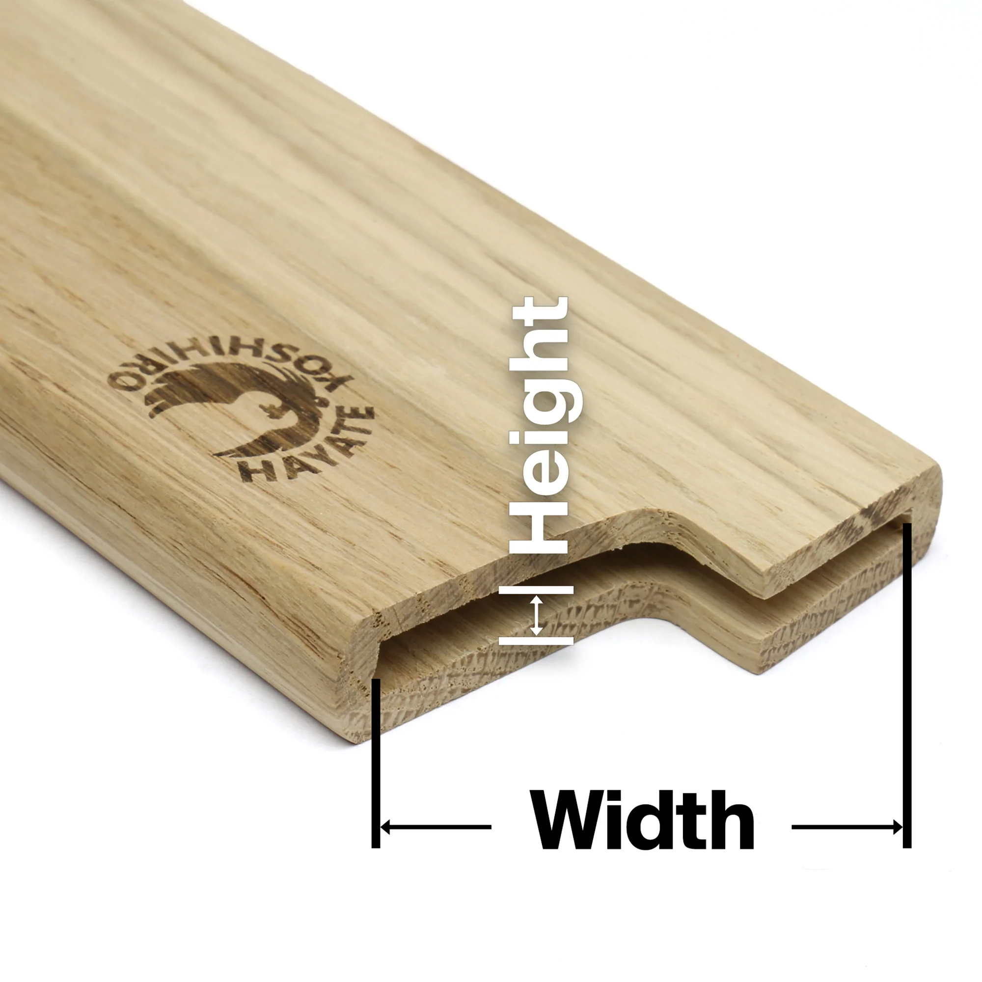 Yoshihiro Magnetic Oak Wood Saya Cover Blade Protector for Santoku - Image 6