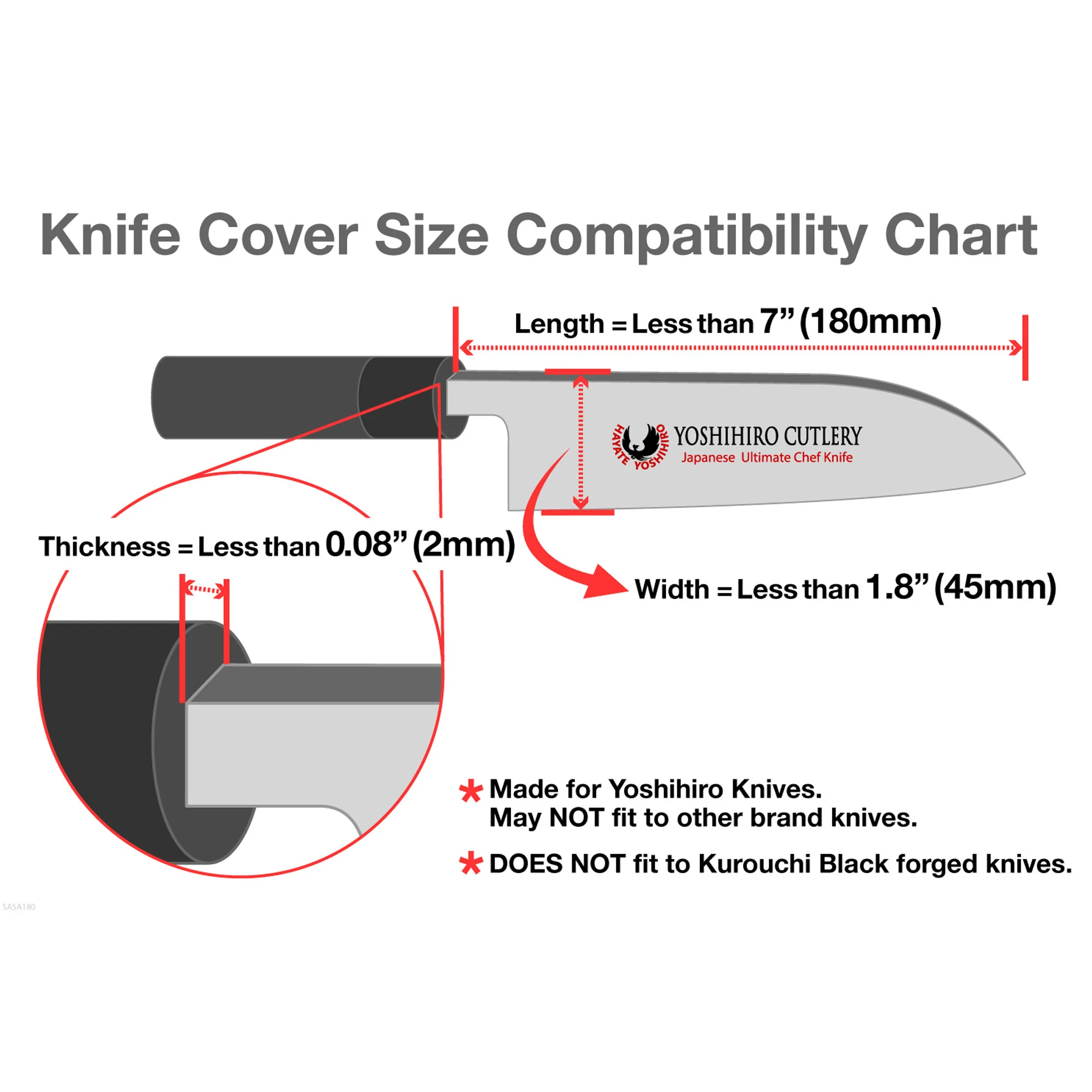 Yoshihiro Magnetic Oak Wood Saya Cover Blade Protector for Santoku - Image 7
