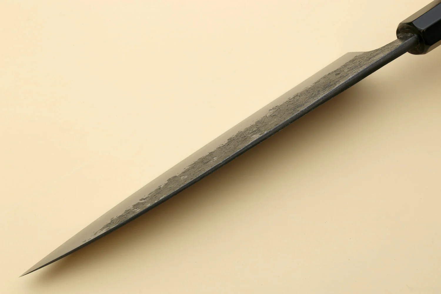 Yoshihiro Nashiji High Carbon White Steel MAZAKI Gyuto Japanese Chefs Knife with Camphor Handle - Image 7