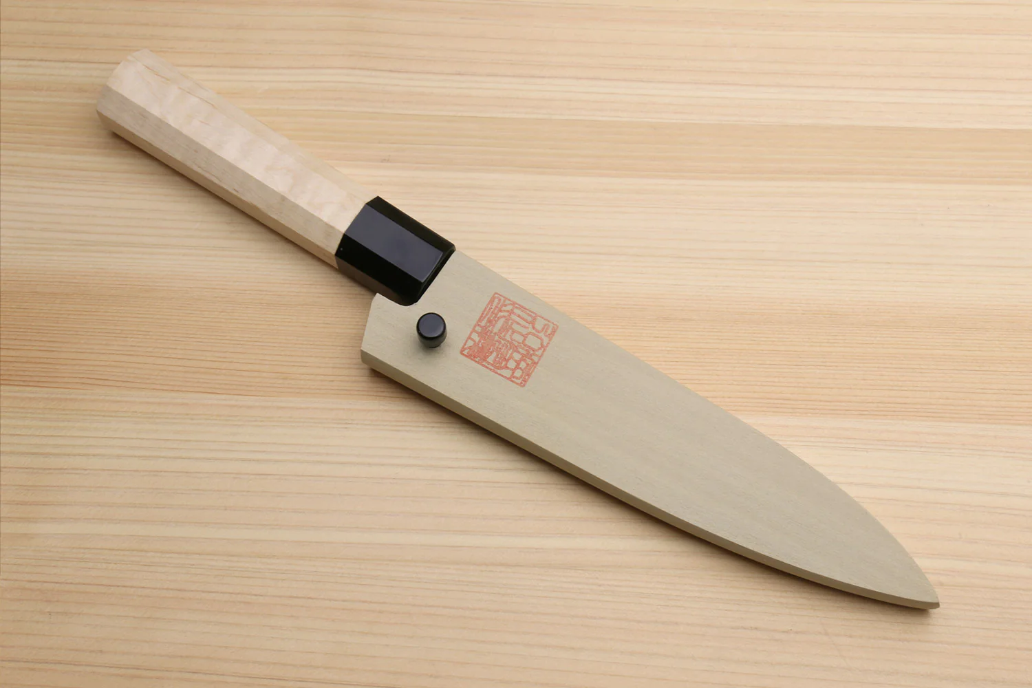 Yoshihiro Nashiji High Carbon White Steel MAZAKI Petty Utility Japanese Chefs Knife with Camphor Handle - Image 9