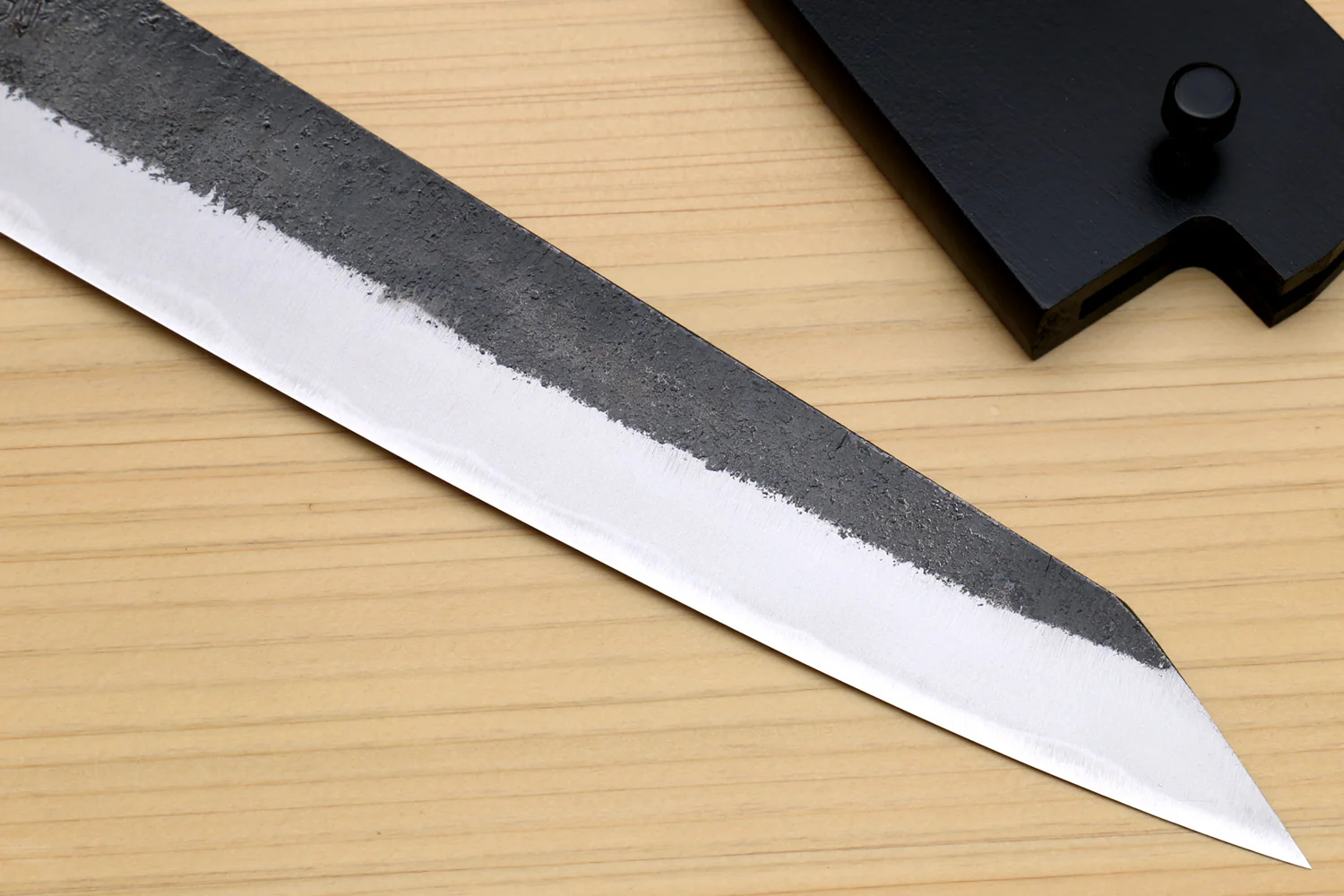 Yoshihiro Nashiji High Carbon White Steel #2 Sujihiki-Kiritsuke Japanese Slicer Knife with Cocobolo wood Handle - Image 5