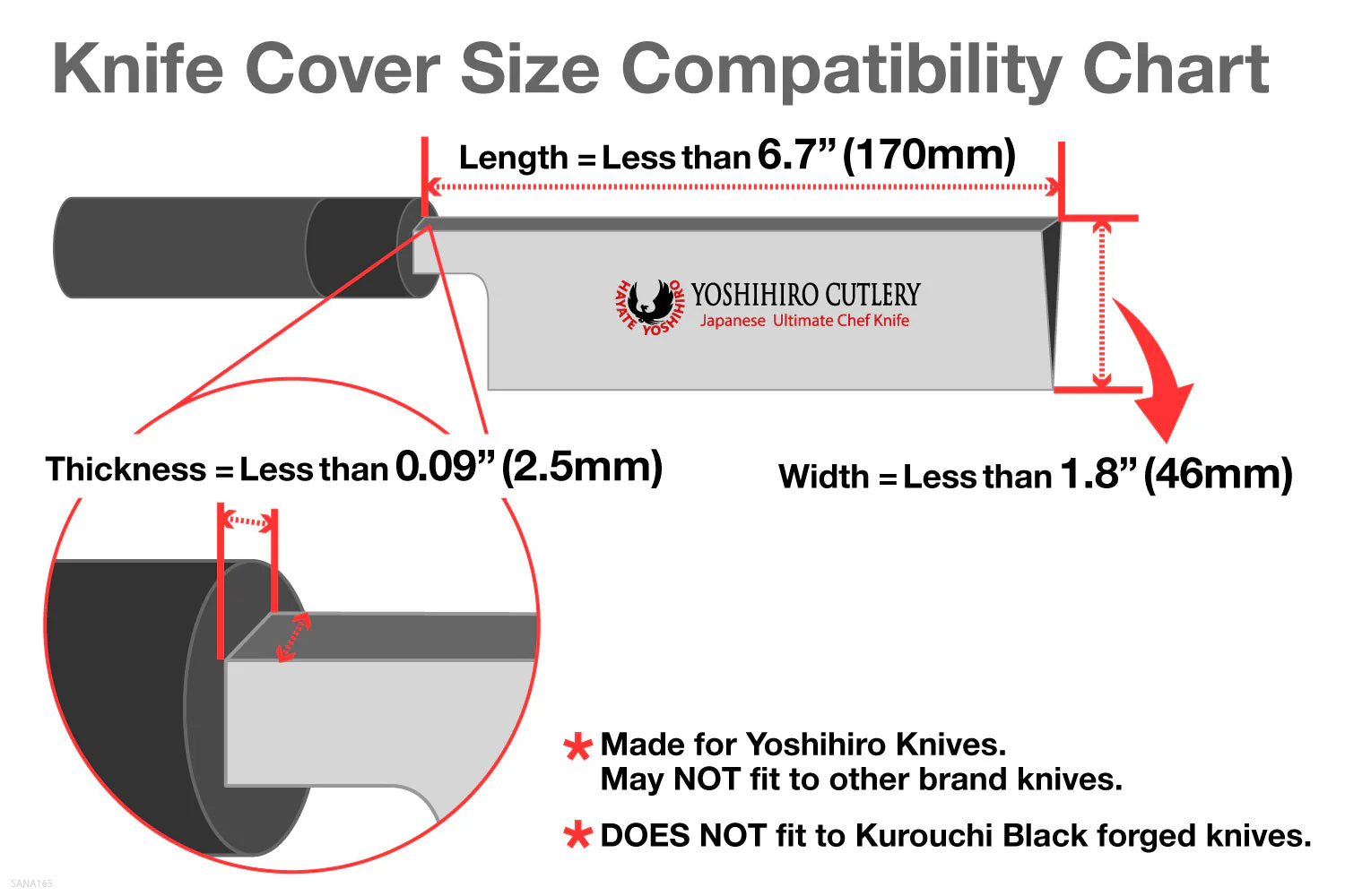 Yoshihiro Natural Magnolia Wood Saya Cover Blade Protector for Nakiri - Image 5
