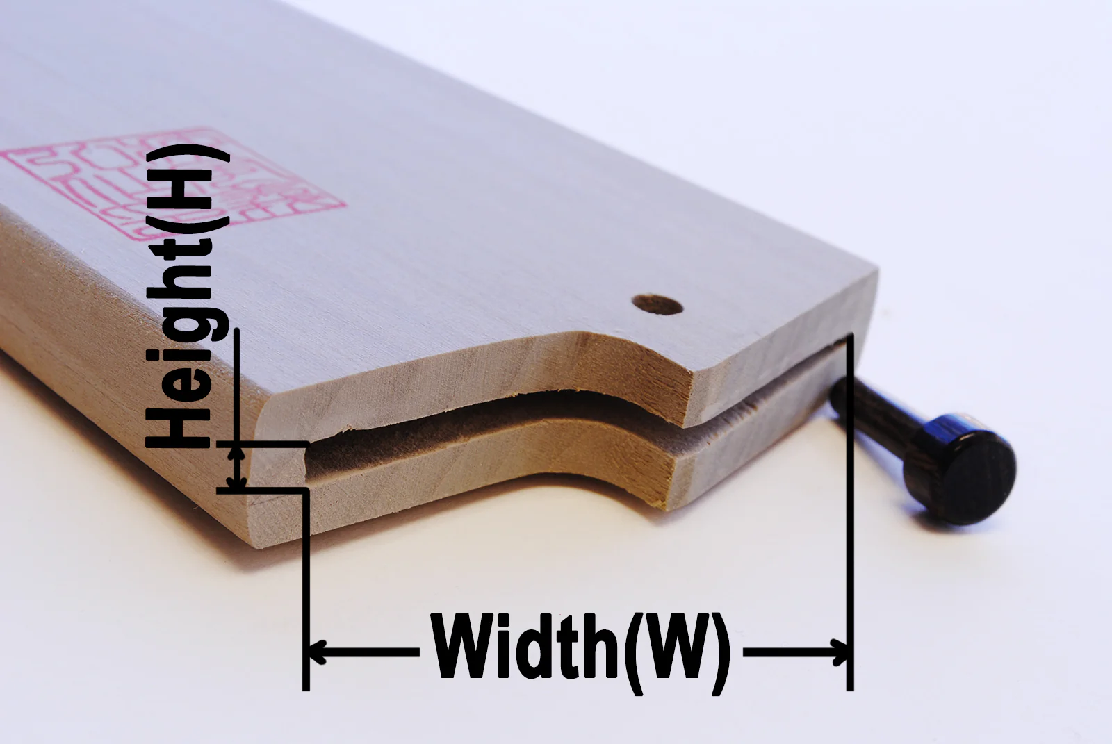 Yoshihiro Natural Magnolia Wood Saya Cover Blade Protector for Petty - Image 4