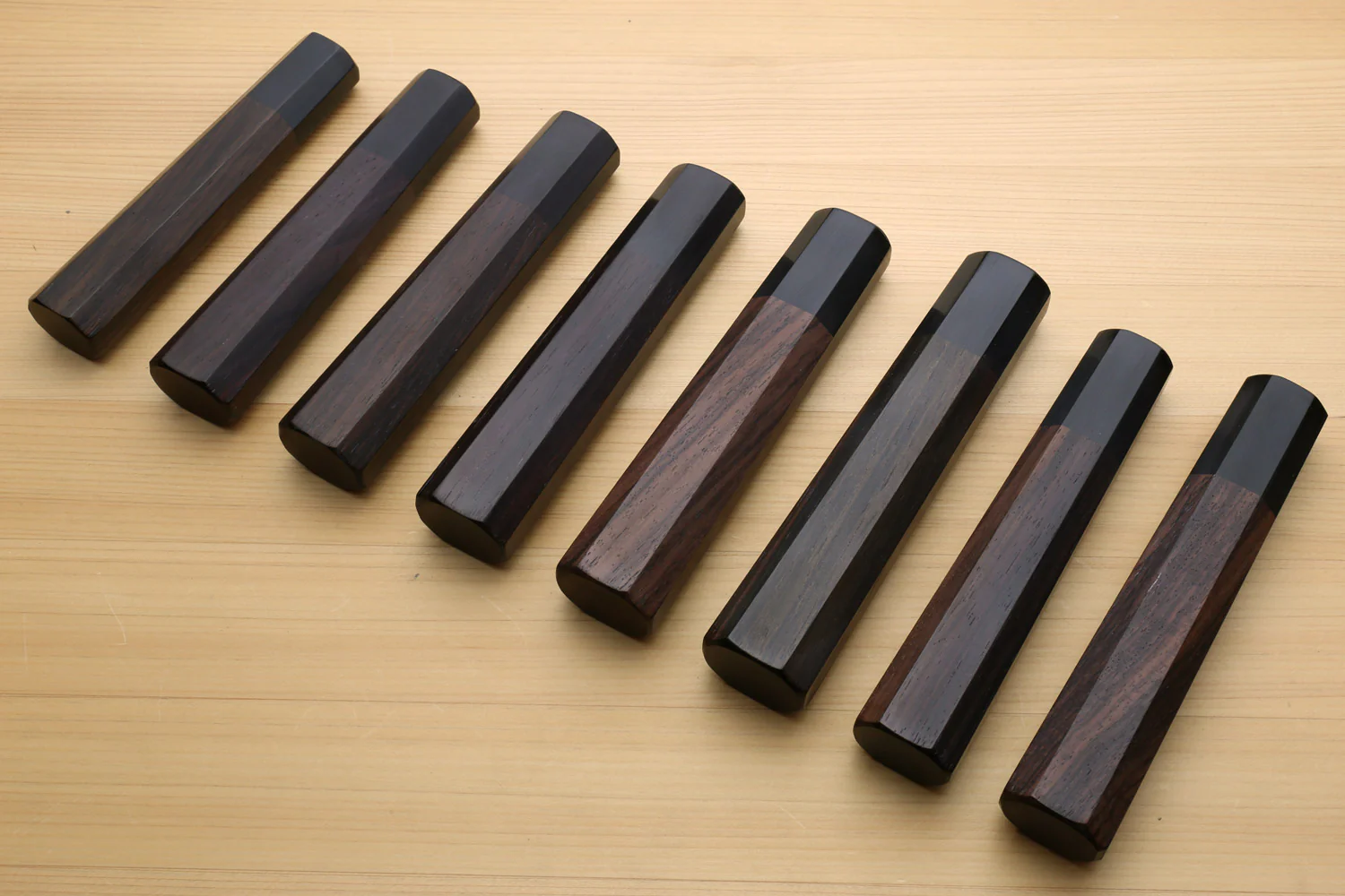 Yoshihiro Rosewood Handle with Ebony Bolster for Gyuto Chef Knife - Image 3