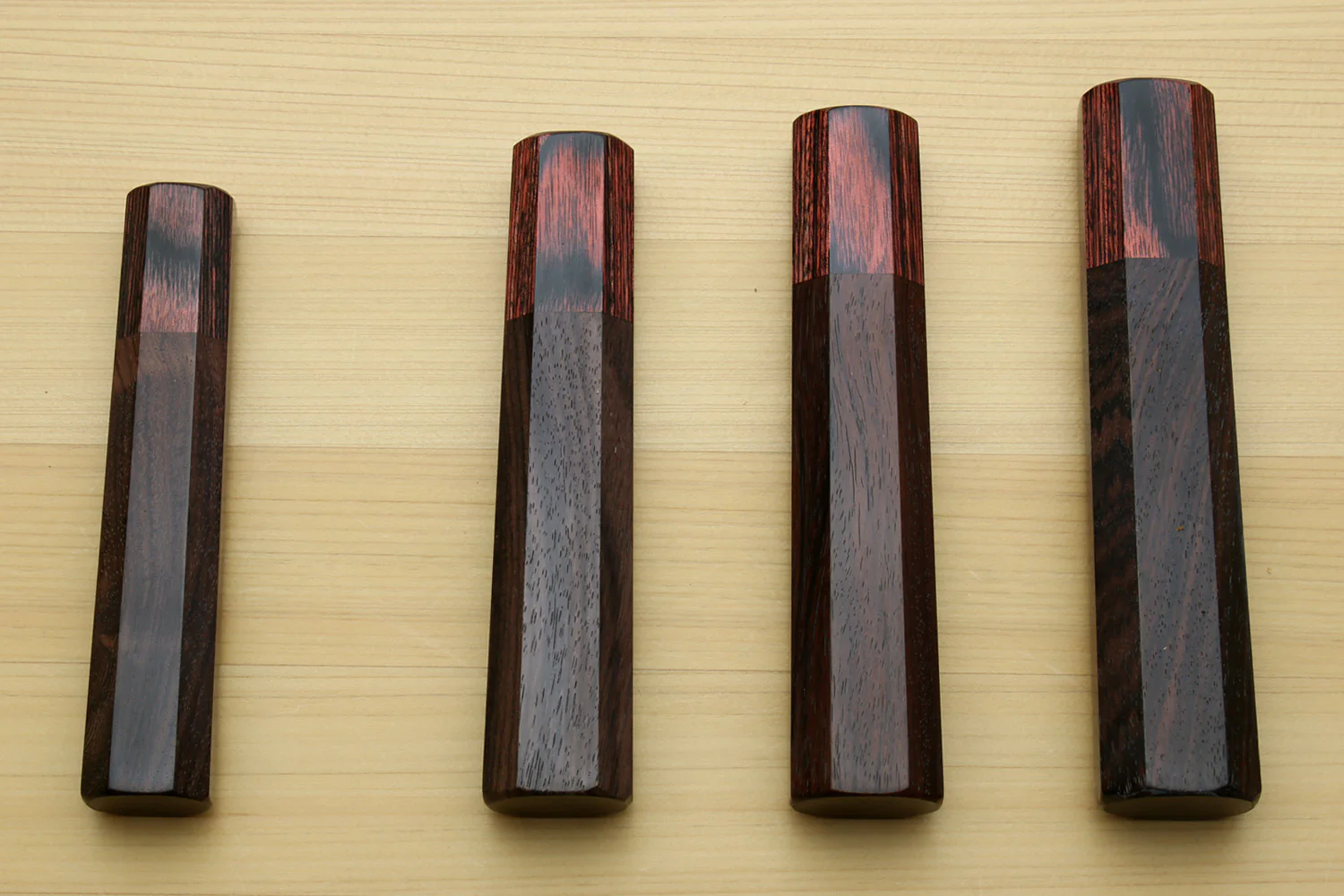 Yoshihiro Rosewood Handle with Mahogany Bolster for Gyuto Chef Knife - Image 4