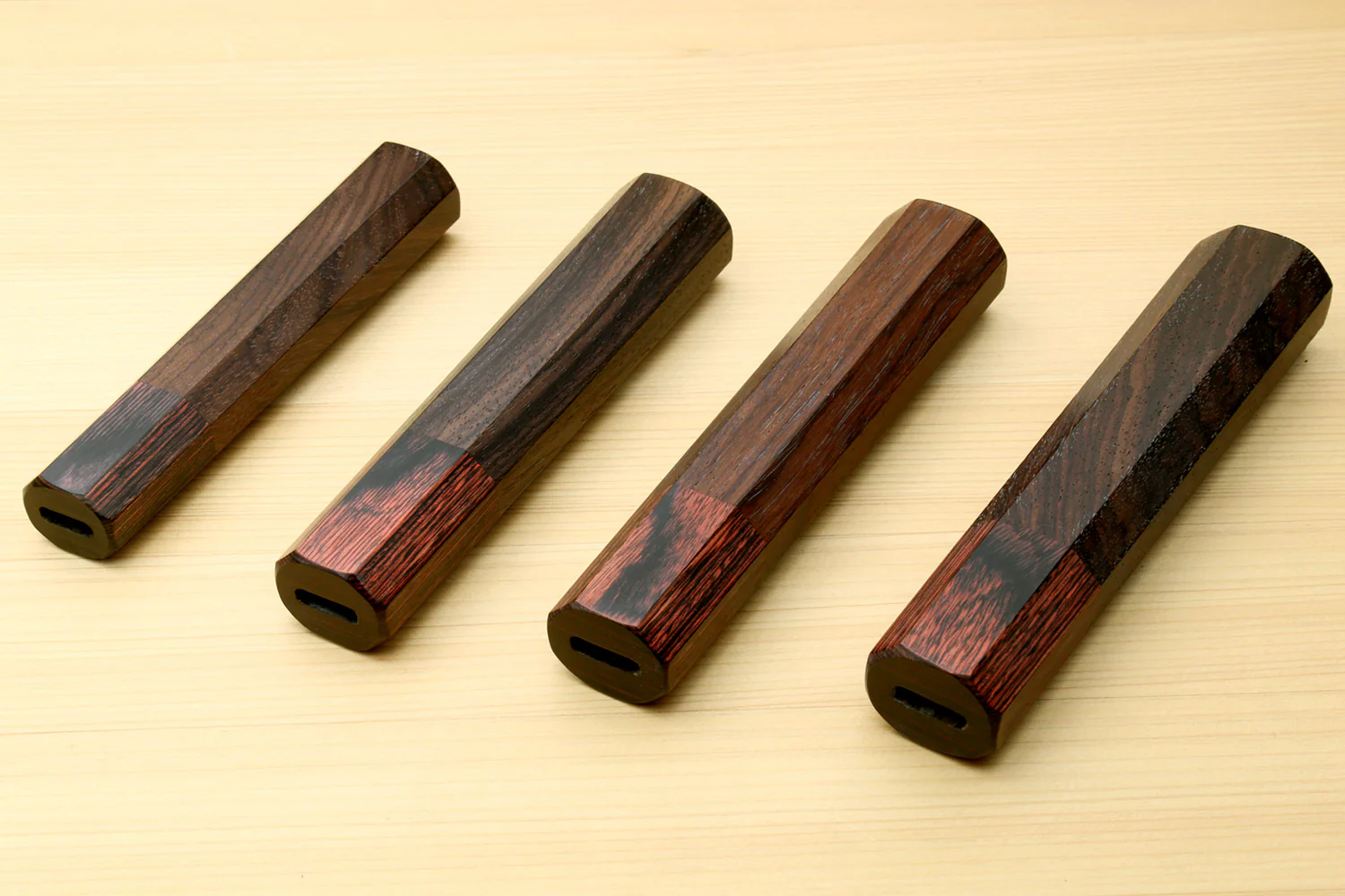 Yoshihiro Rosewood Handle with Mahogany Bolster for Gyuto Chef Knife - Image 5