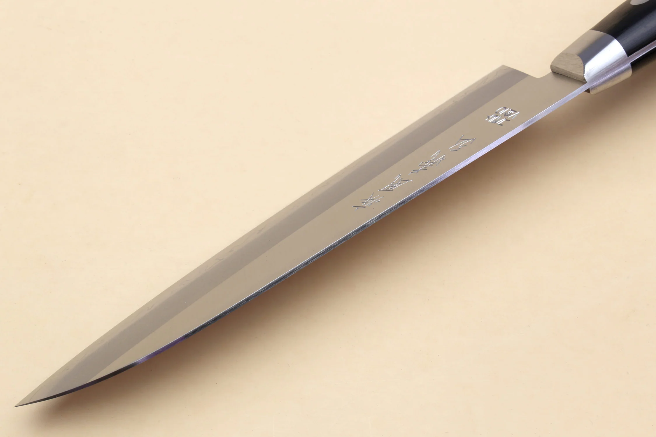 Yoshihiro VG-10 Gold Stainless Steel Santoku Multipurpose Chef Knife 7" (180mm) - Image 4