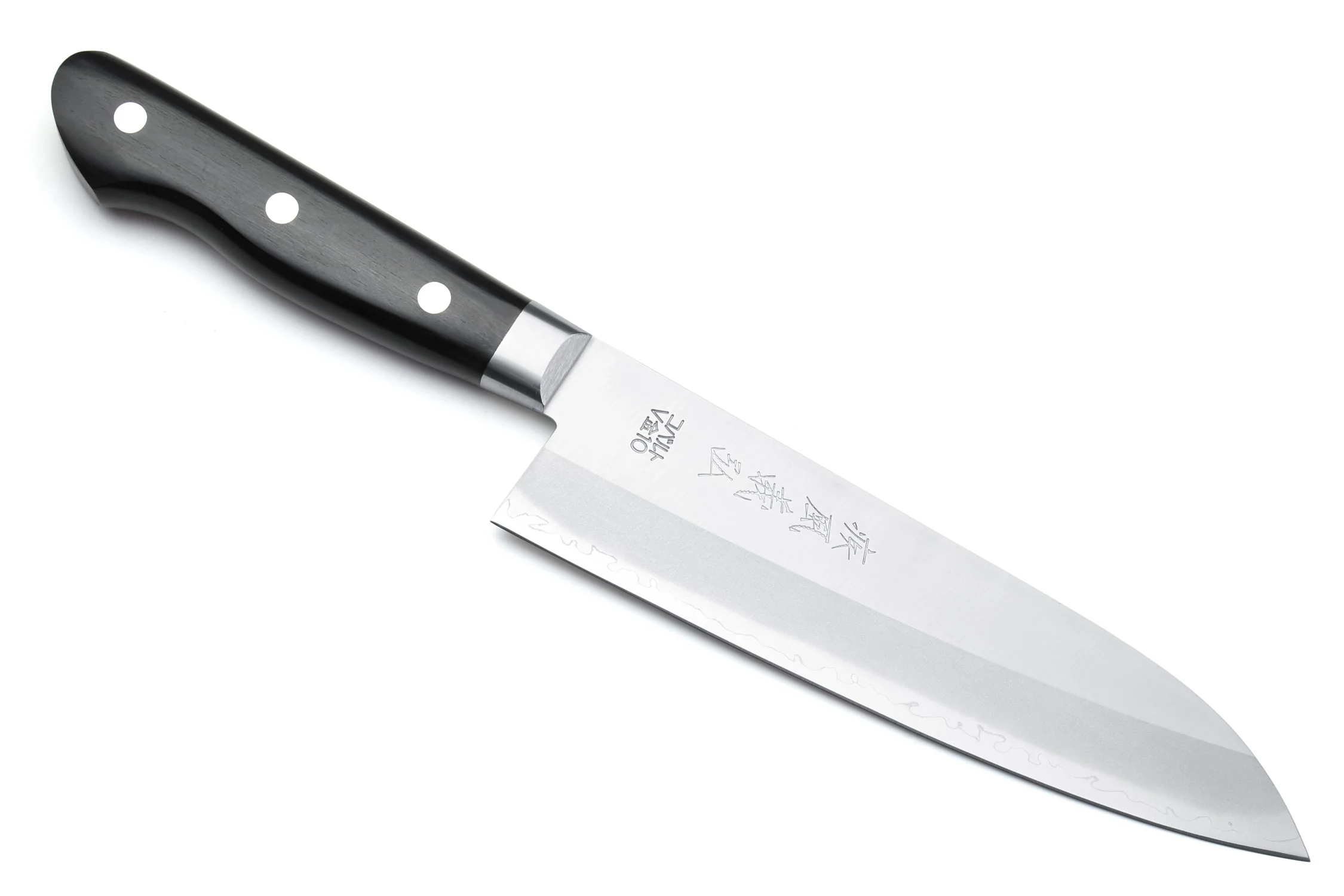 Yoshihiro VG-10 Gold Stainless Steel Santoku Multipurpose Chef Knife 7" (180mm) - Image 9