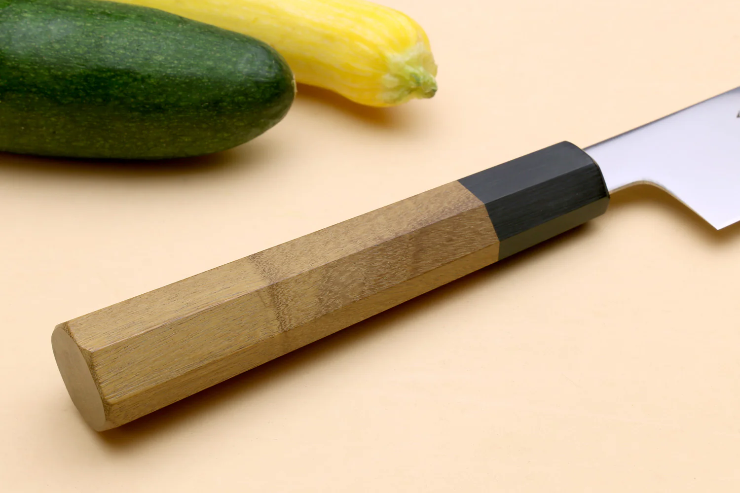 Yoshihiro VG-1 Gold Stainless Steel Sujihiki Kiritsuke Japanese Slicer Chefs Knife Ambrosia Handle - Image 7