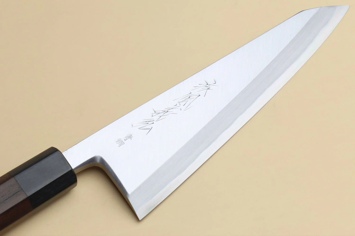 Yoshihiro Hongasumi Blue Steel #2 Garasuki Traditional Japanese Poultry Boning Knife Rosewood Handle - Image 8